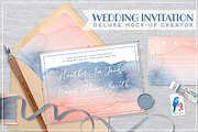 Wedding Invite mockup bundle scene
