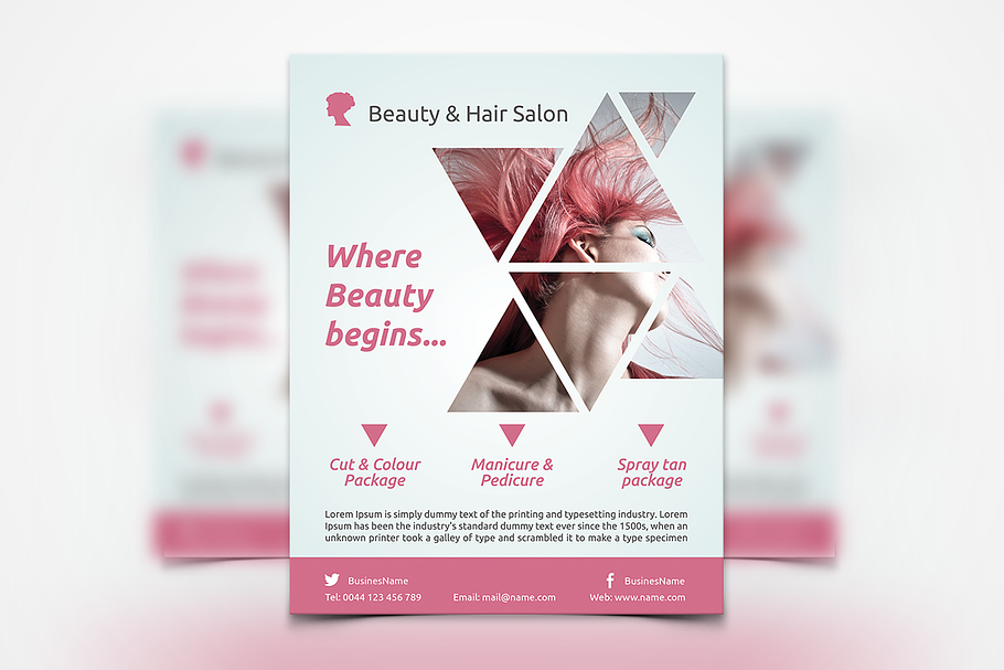 Hair Stylist & Salon Flyer