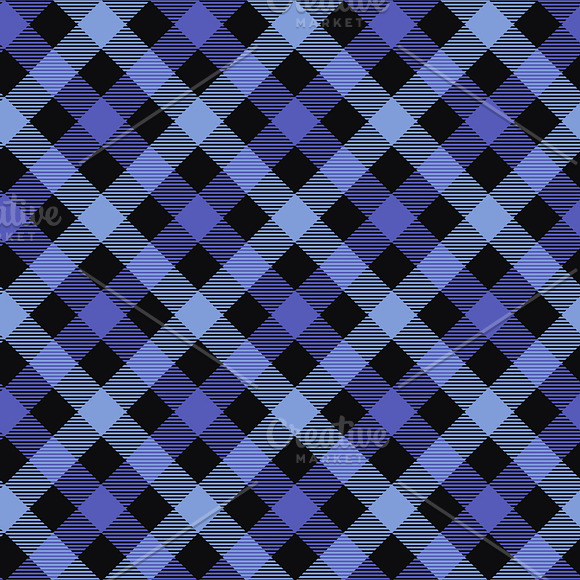 Hipster Staches Tartan & Argyle in Patterns - product preview 3