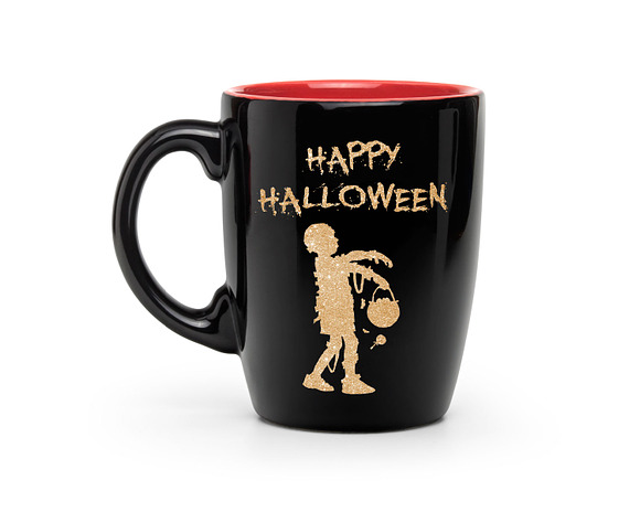 Gold Halloween Silhouette Clipart in Graphics - product preview 1