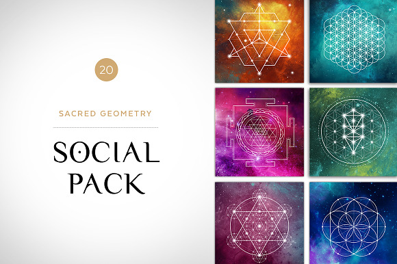 Sacred Geometry Social Media Pack in Instagram Templates - product preview 4