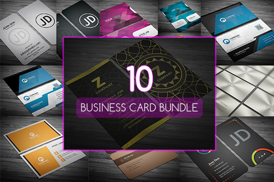 10 Business Cards Bundle in Business Card Templates - product preview 8