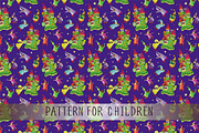 Cute pattern for children textile