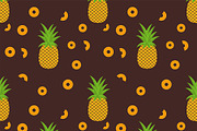  seamless pattern with pineapples