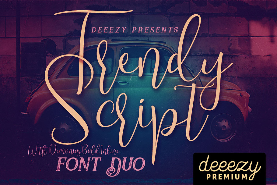 Trendy Script Font Duo in Script Fonts - product preview 8
