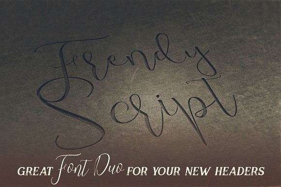 Trendy Script Font Duo in Script Fonts - product preview 3