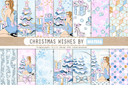 CHRISTMAS WISHES digital papers