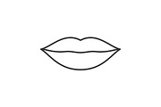 Lips linear icon