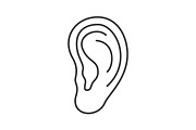 Ear linear icon