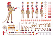 Firefighter character creation set