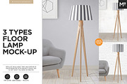 3 Types Floor Lamp Mock-up