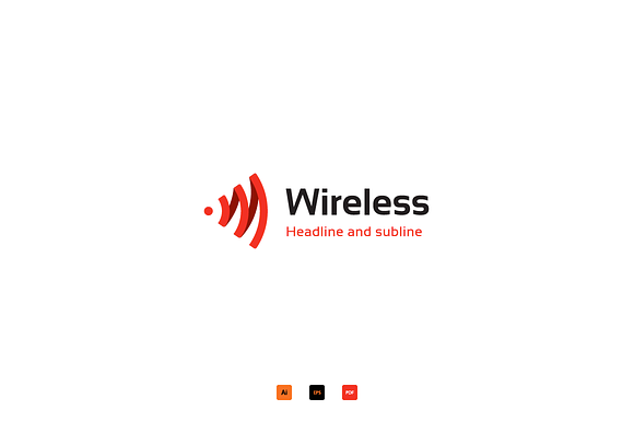Wireless logo in Logo Templates - product preview 1