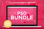 PSD Bundle - 4 Website Templates