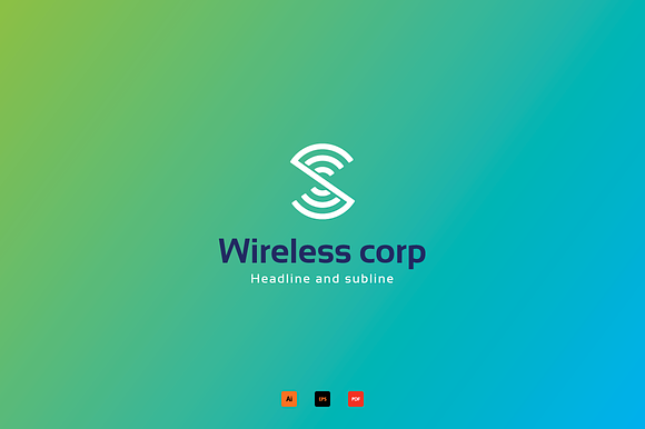 Wireless logo in Logo Templates - product preview 2