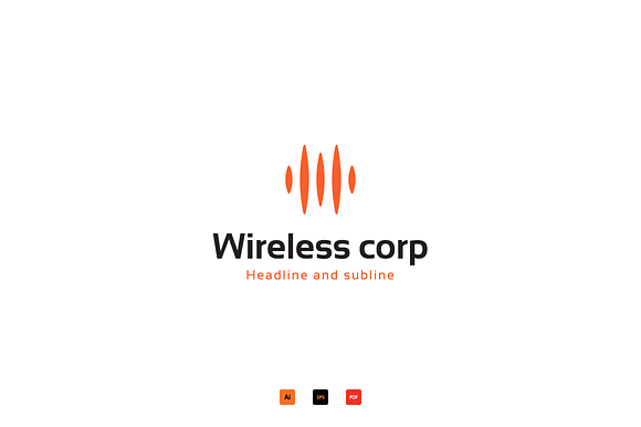 Wireless corp logo in Logo Templates - product preview 1
