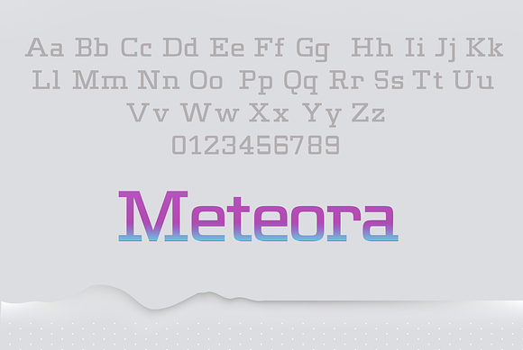 Meteora © in Slab Serif Fonts - product preview 1
