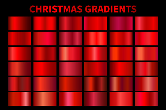 Red Christmas Gradients AI, GRD in Add-Ons - product preview 1