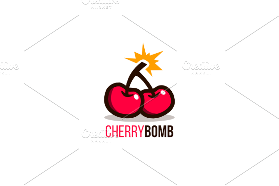 Cherry Bomb Logo in Logo Templates - product preview 8