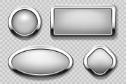 Round chrome button collection