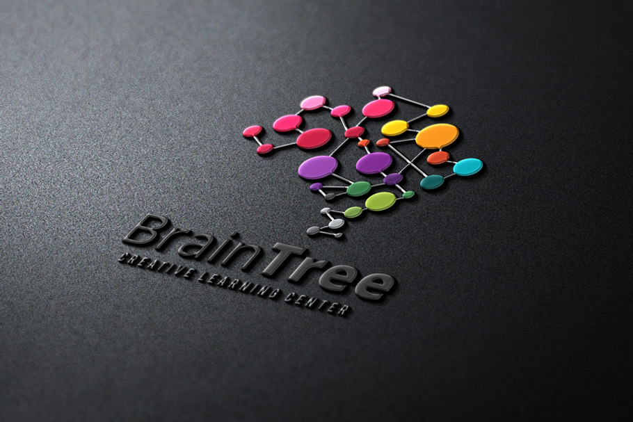 Brain Tree in Logo Templates - product preview 8