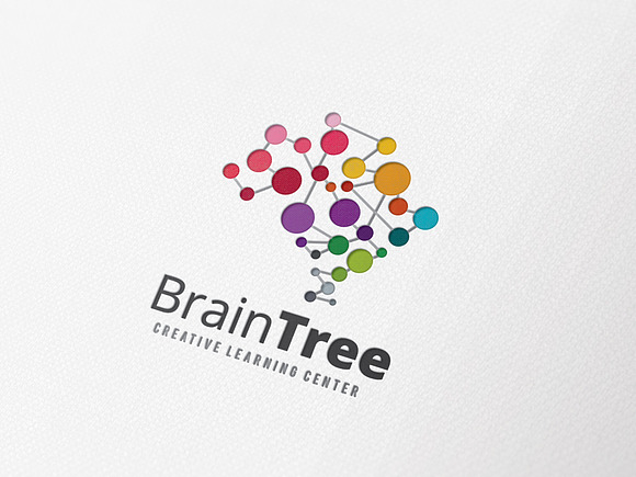 Brain Tree in Logo Templates - product preview 1