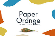 Paper Orange Font Family