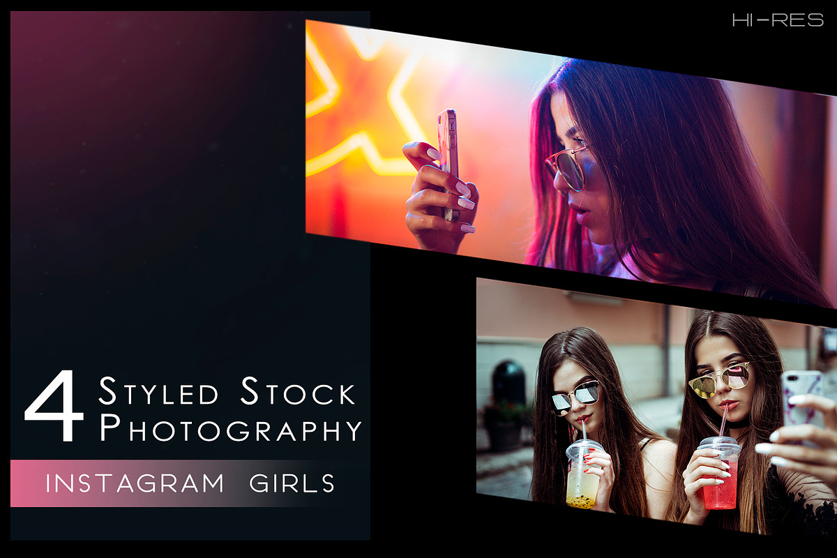 Stock Photo: instagram girls in Social Media Templates - product preview 8
