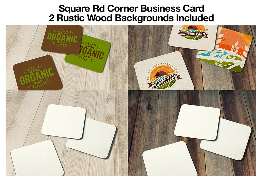 Square Business Card Template in Business Card Templates - product preview 8