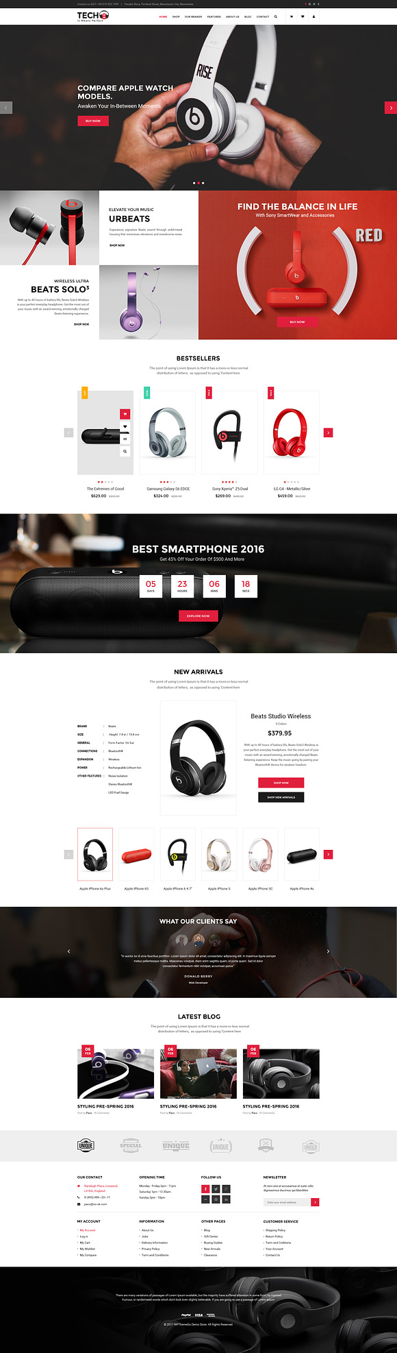 TECH8 - HiTech WooCommerce Theme in WordPress Commerce Themes - product preview 1