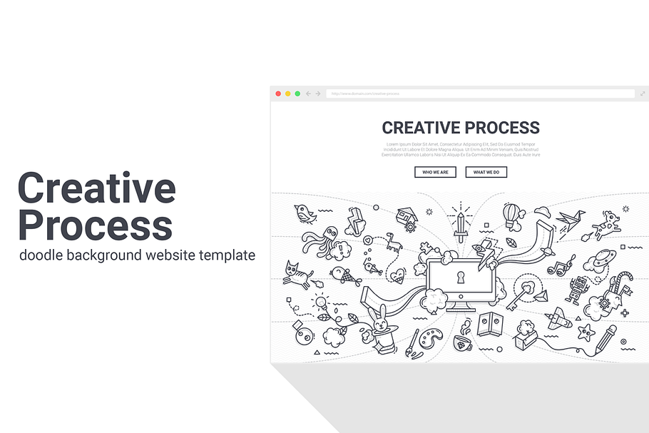 Creative Process Background Template