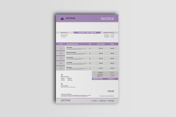 Invoice in Stationery Templates - product preview 5
