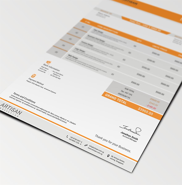 Invoice in Stationery Templates - product preview 6