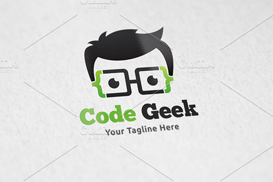Code Geek - Logo Template in Logo Templates - product preview 8