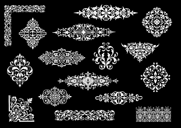 Vector Ornament Elements AI and PNG in Illustrations - product preview 2