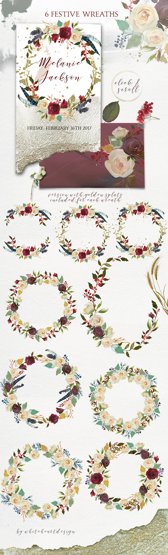 Winter Solemnity Floral Design Kit in Illustrations - product preview 6