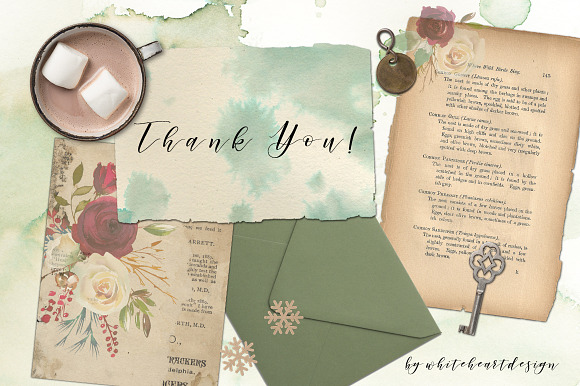 Winter Solemnity Floral Design Kit in Illustrations - product preview 13