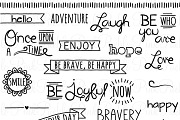Doodle Words Clipart and Vectors
