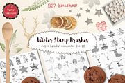 Winter Stamp Brushes for PS
