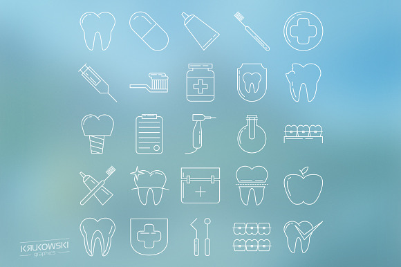 Dental UI Icons Set in UI Icons - product preview 2