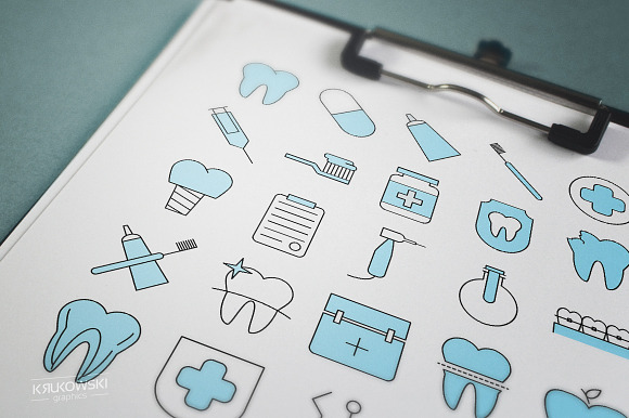 Dental UI Icons Set in UI Icons - product preview 4
