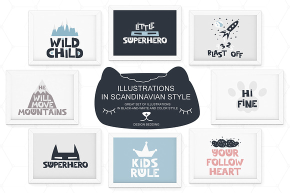 llustrations in Scandinavian style in Illustrations - product preview 10