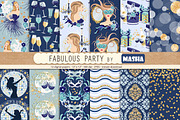FABULOUS PARTY digital papers