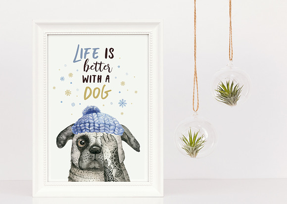 Cute dog collection in Illustrations - product preview 7
