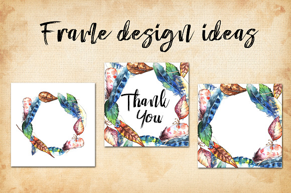 Feather bird PNG watercolor set in Illustrations - product preview 4
