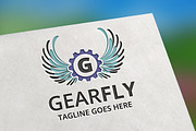 Gear Fly (Letter G) Logo