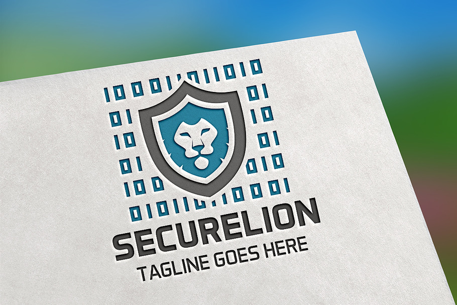 Secure Lion Logo in Logo Templates - product preview 8