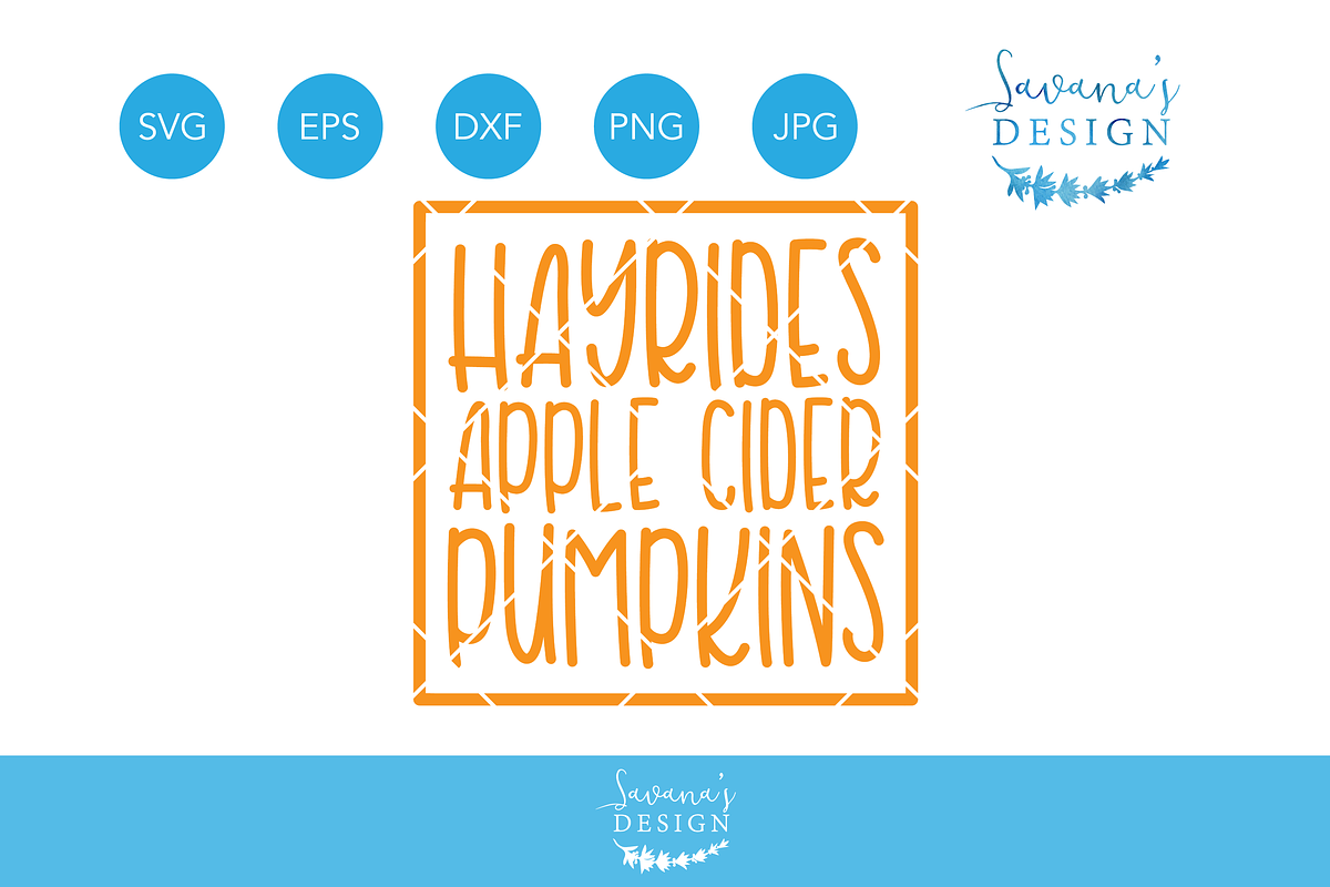 Hayrides Apple Cider Pumpkins SVG in Illustrations - product preview 8