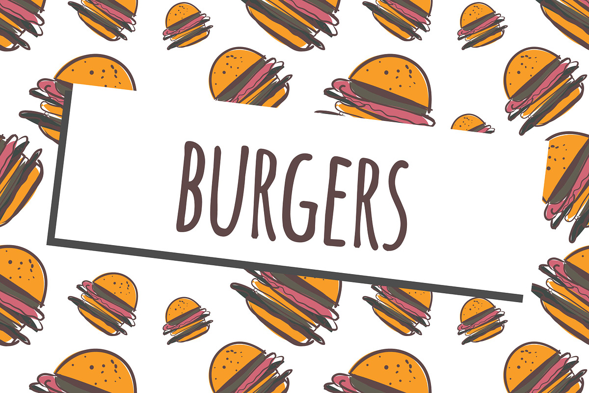 Burger Big Set in Illustrations - product preview 8