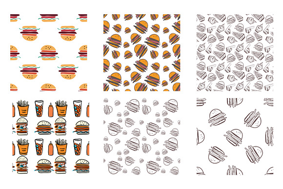 Burger Big Set in Illustrations - product preview 2