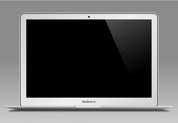 Macbook Air Mockup [Vector] in Mobile & Web Mockups - product preview 1
